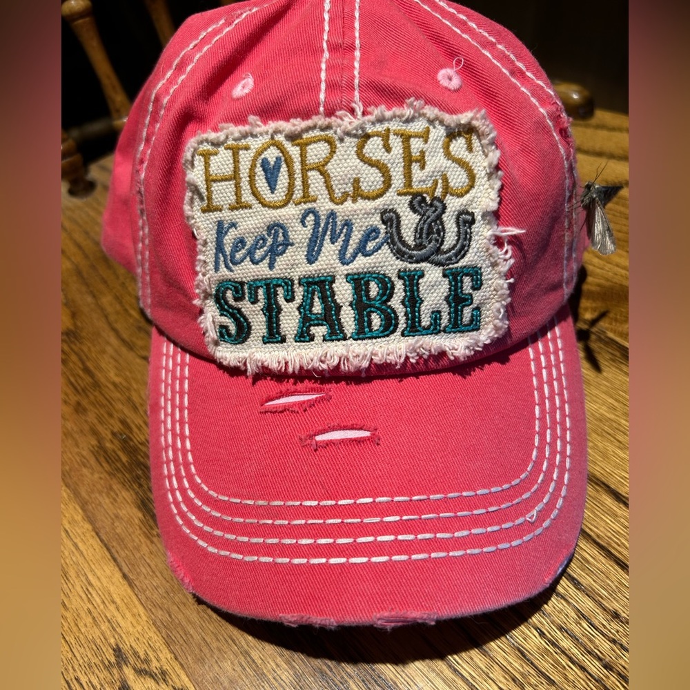 💗 NWOT HORSES KEEP ME STABLE Washed
Vintage Ballcap
 NWOT